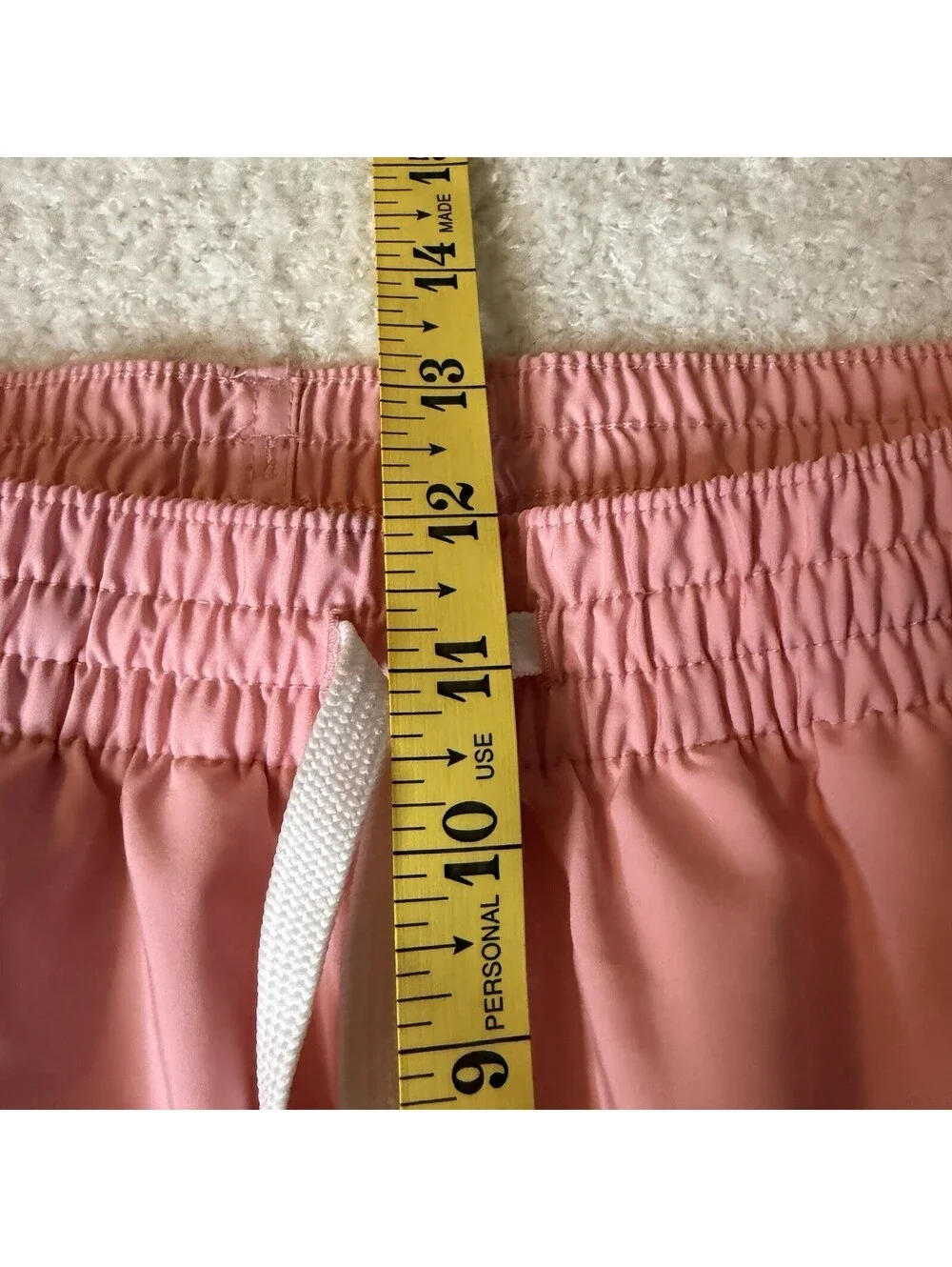Chubbies Men’s Swim Trunks Large 7” Inseam Pink Aqua Striped Board Shorts